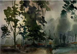 Bruma en el bosque
